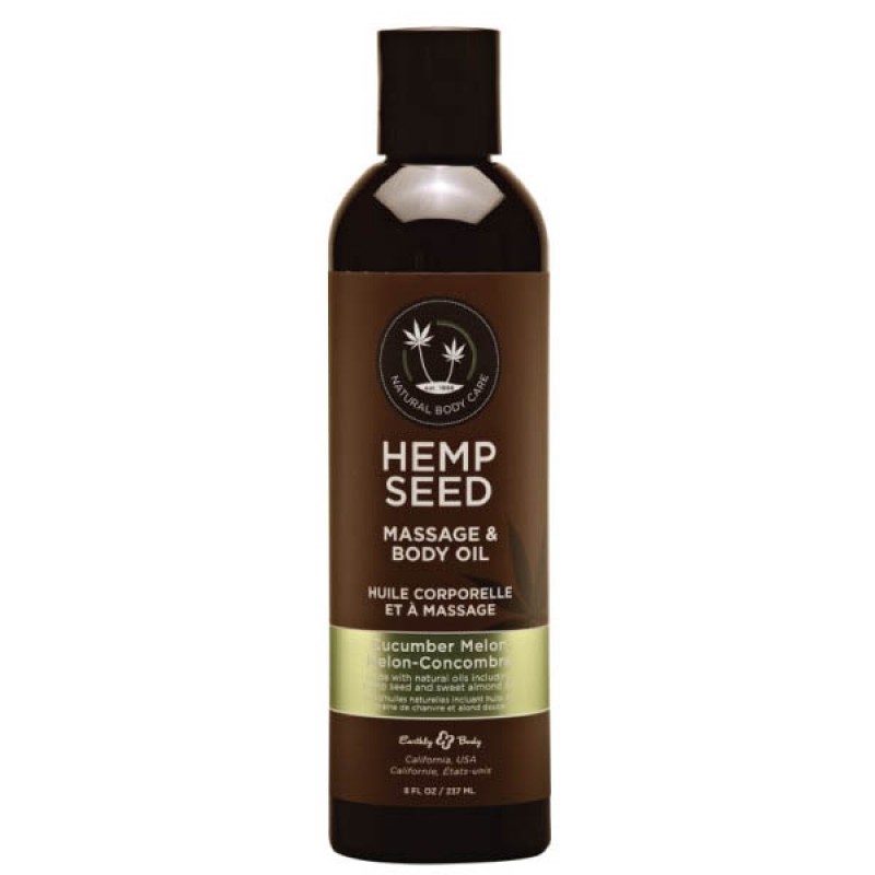 Hemp Seed Massage & Body Oil 237 ml - Cucumber Melon